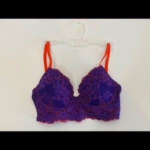 NEW Natori Josie Purple Lace Underwire Bra 34B